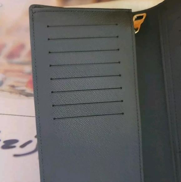 Louis Vuitton Brazza Monogram Stripes Coated Canvas Wallet Virgil Abloh x NIGO - Picture 16 of 16